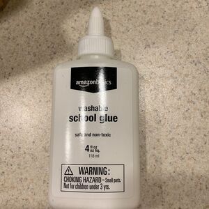 Amazon Basics washable school glue one case 12 bottles of 4 ounce glue